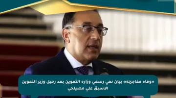 «وفاة مفاجئة» بيان نعي رسمي وزارة التموين بعد رحيل وزير التموين الأسبق علي مصيلحي